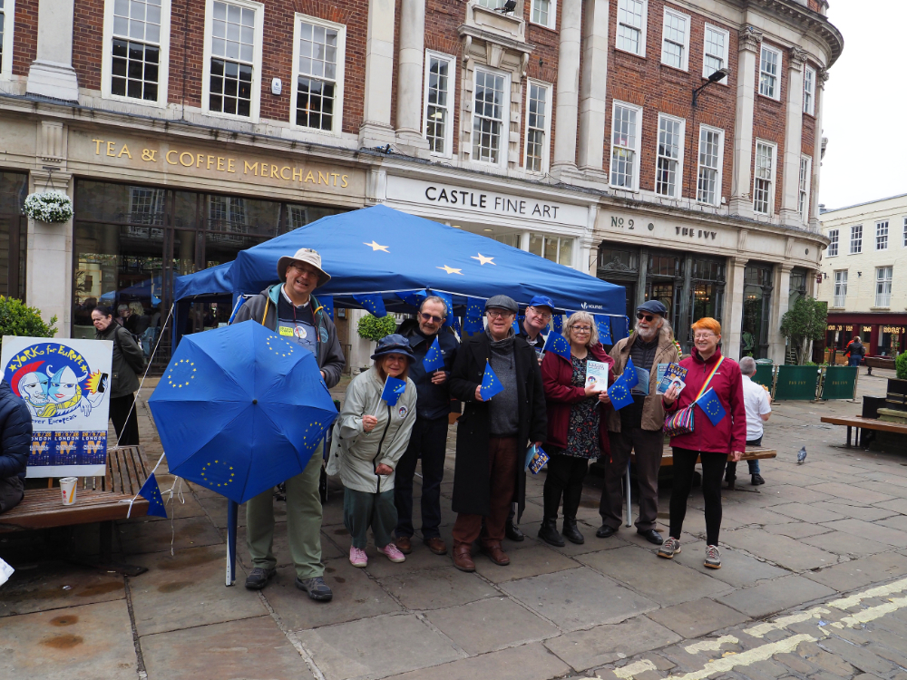 snap of the street stall in st Helens square