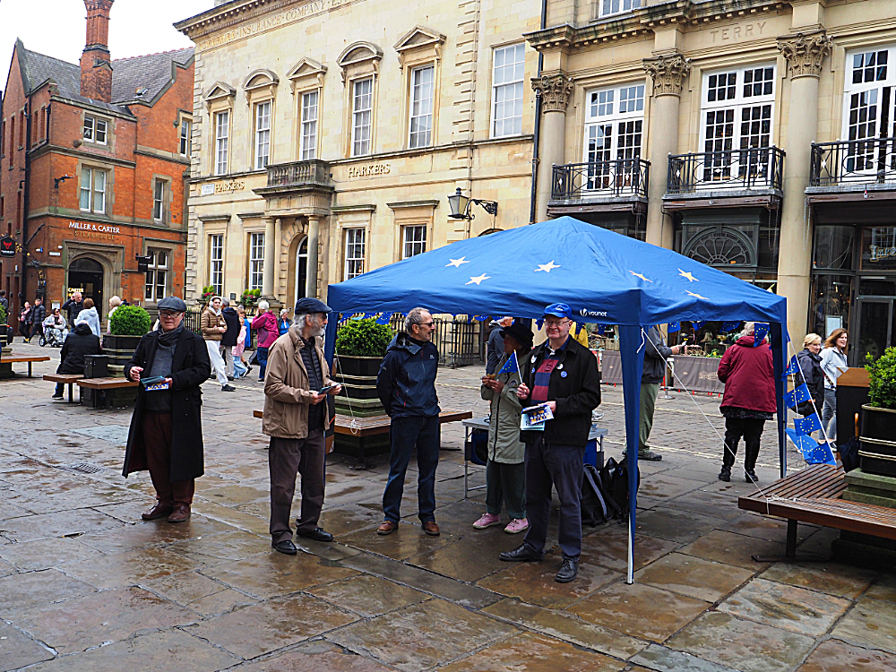 snap of the street stall in st Helens square