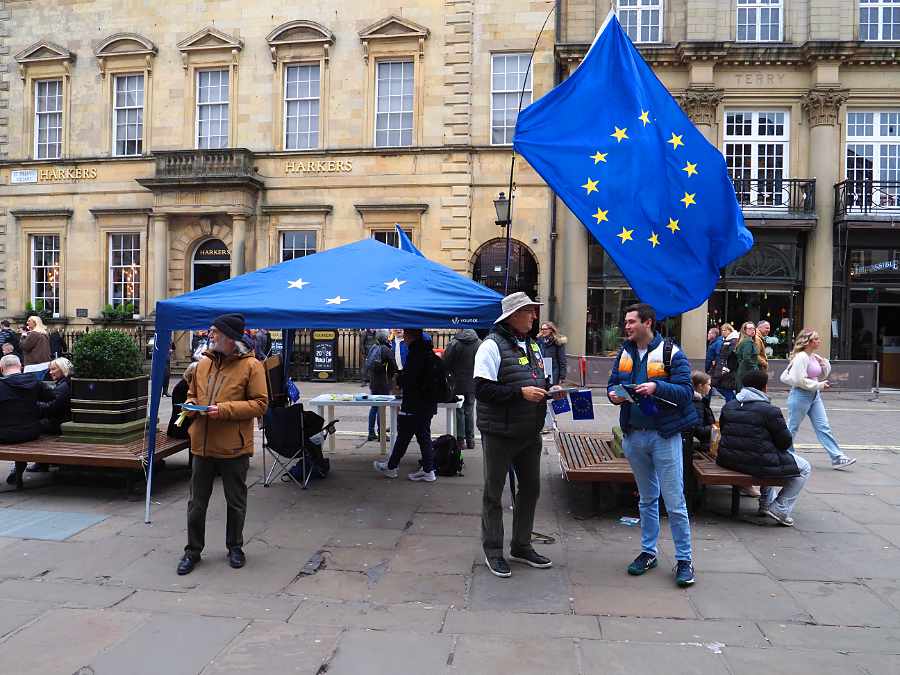 snap of the street stall in st Helens square