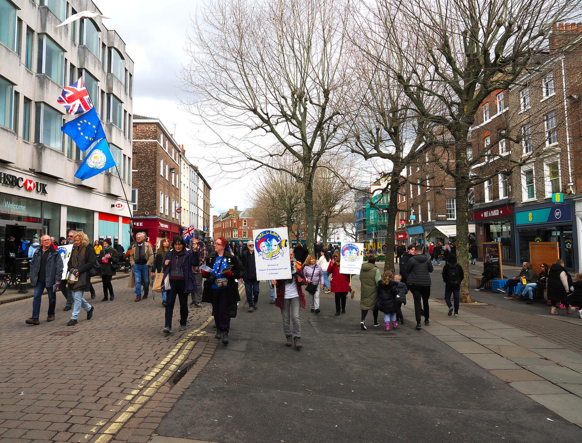 during the march