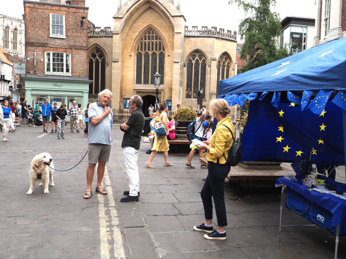 snap of the street stall in st Helens square