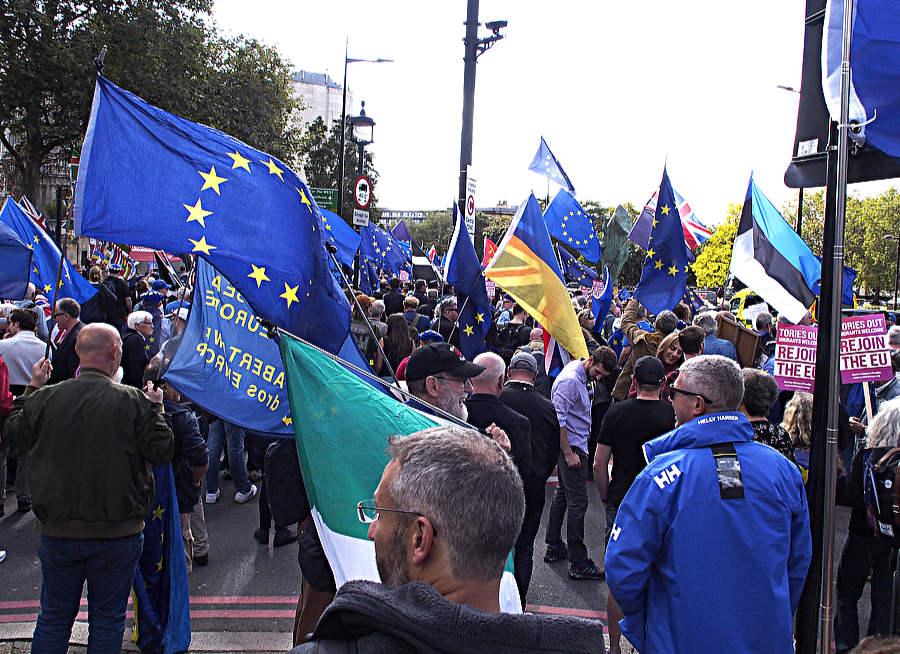 during the march