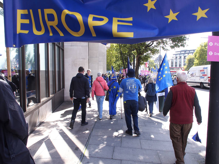 during the march