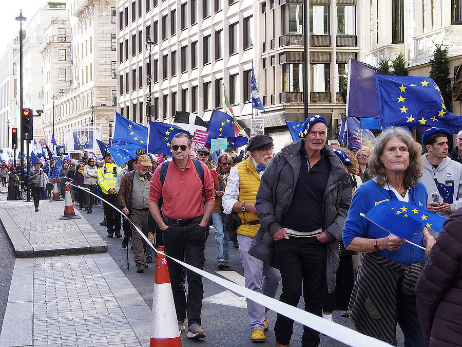 during the march