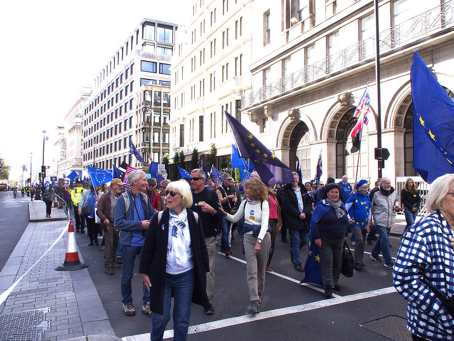 during the march