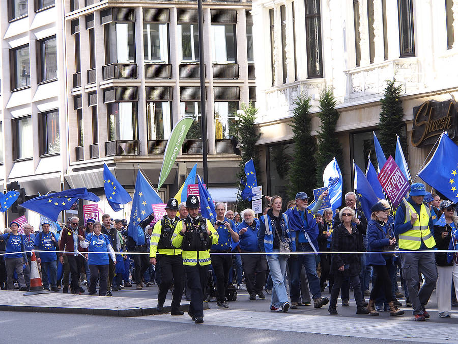 during the march