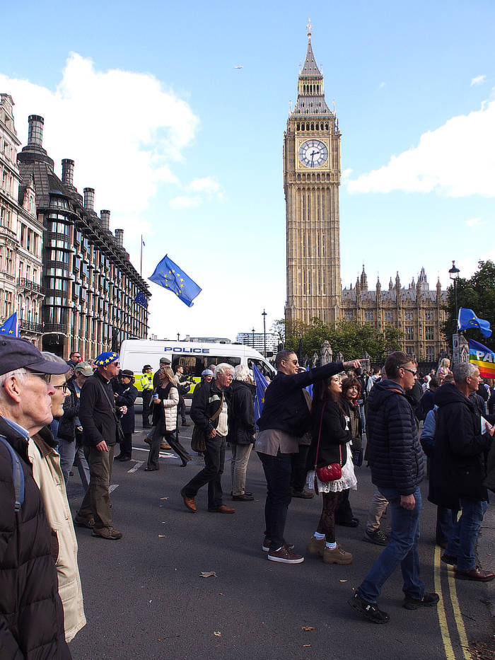 during the march